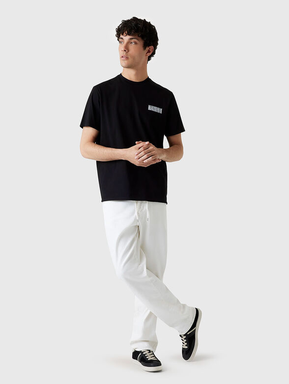 Cotton T-shirt with accent back - 2