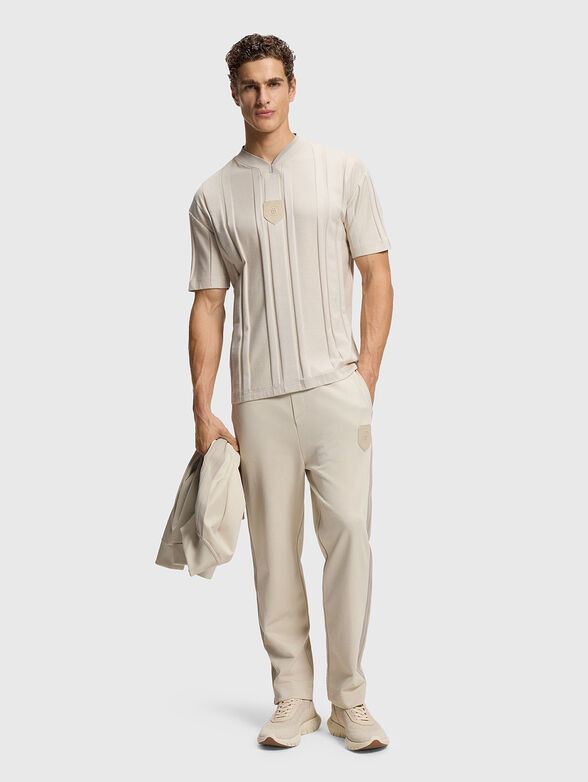 Textured stripe T-shirt in cotton - 2