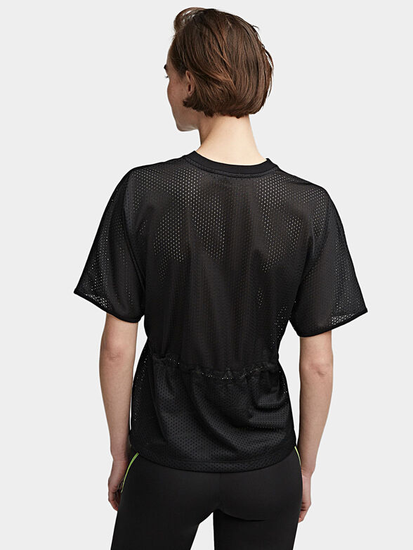 Black blouse with accentuating ties - 3