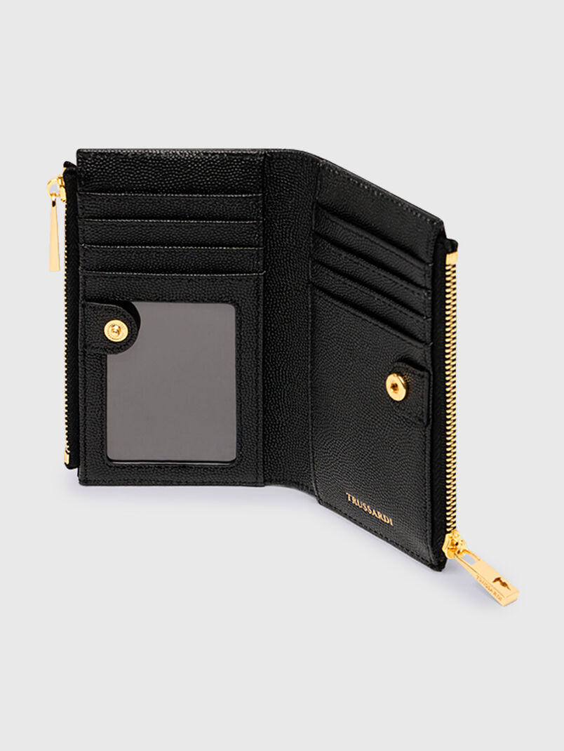 Leather cardholder with mini logo - 3