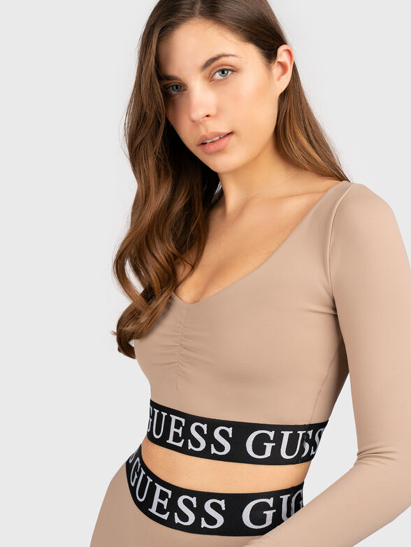 KIRAN beige sports top - 2