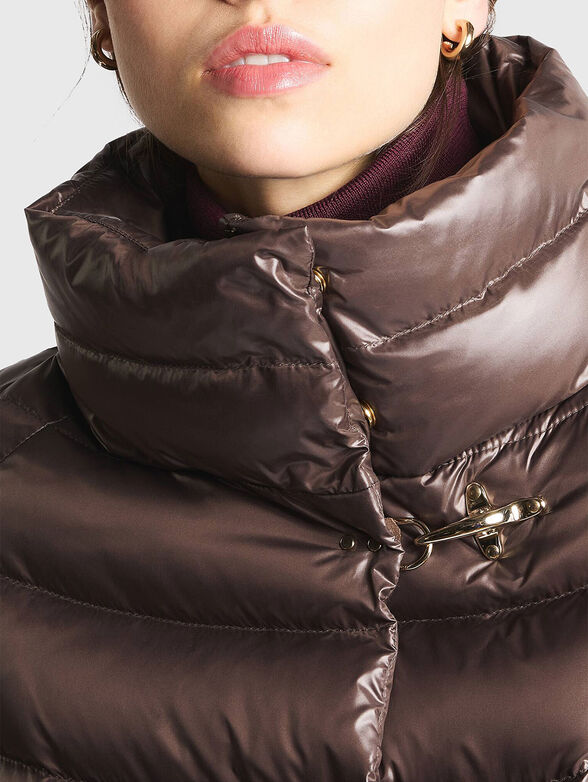 Brown down jacket - 4