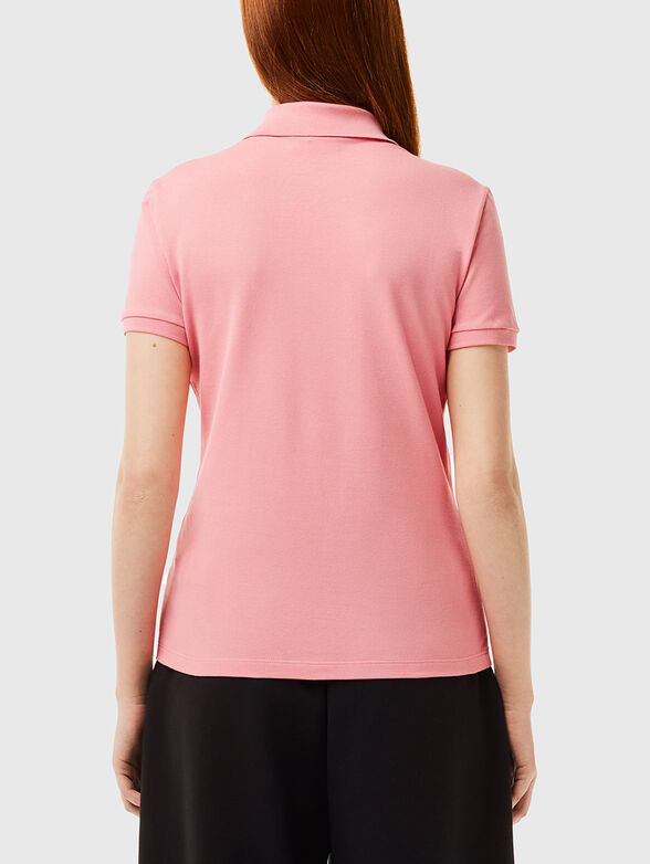 Burgundy cotton polo shirt - 3