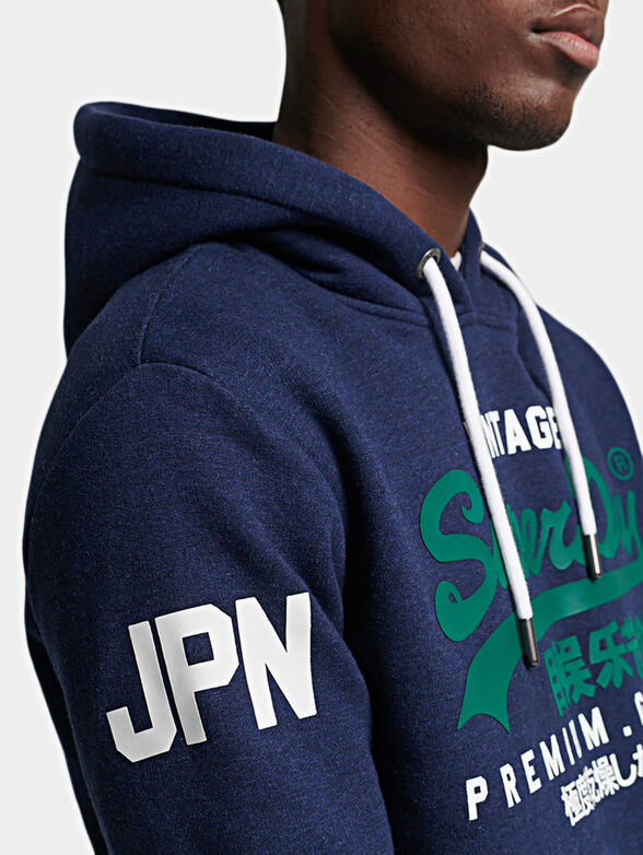 Sweatshirt in blue color - 4