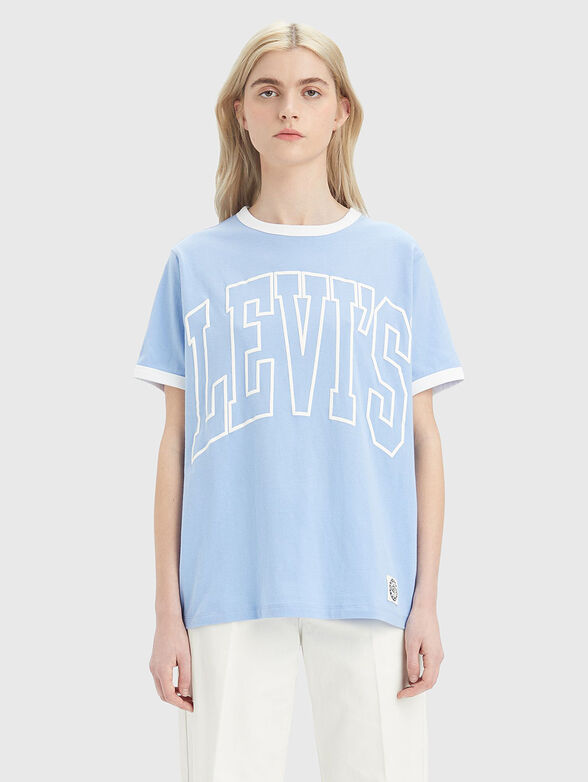 RINGER oversized T-shirt in blue color - 1