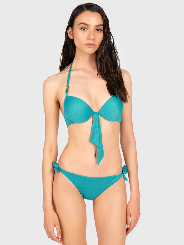 Swimsuit top with glamorous threads - 1