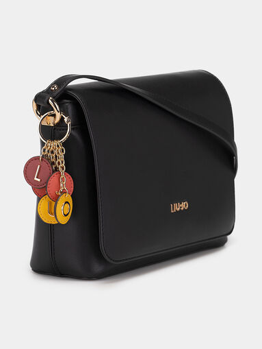 Black crossbody bag with accessory - 5