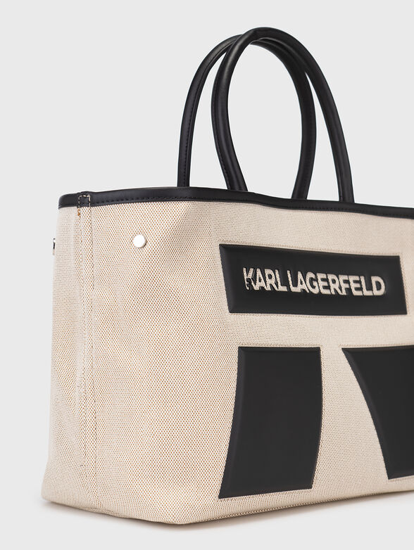 Shopper bag with contrast logo - 5