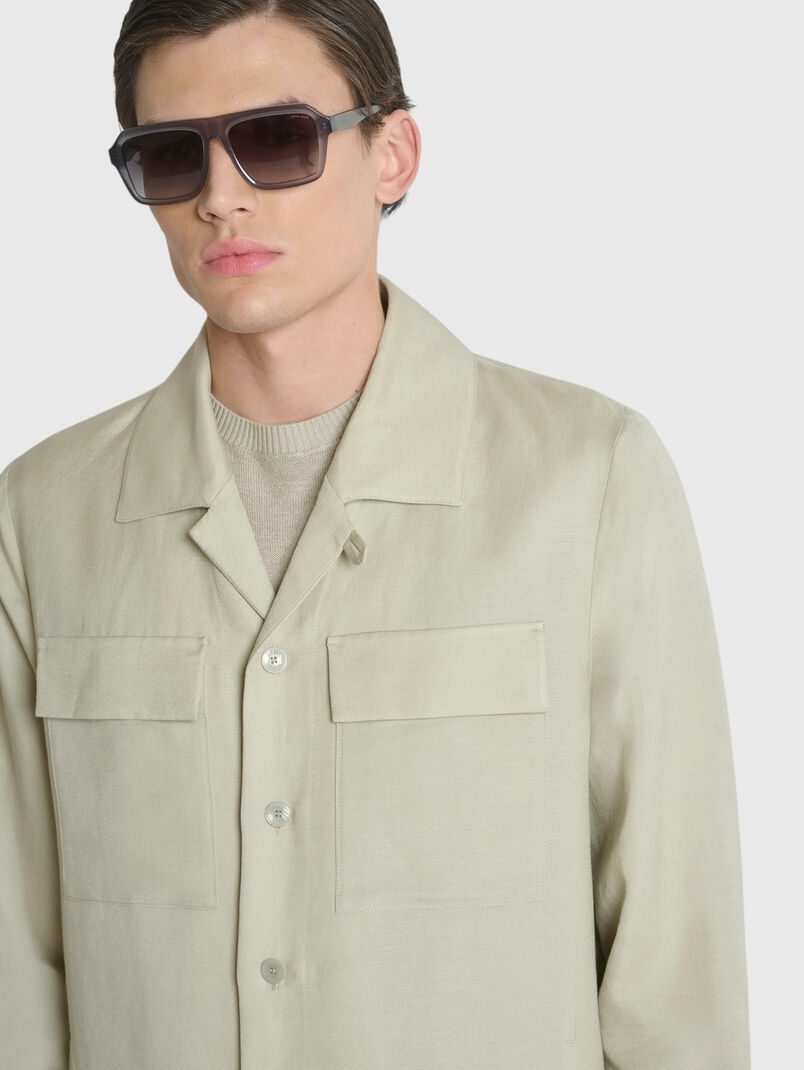 Shirt of linen blend - 3
