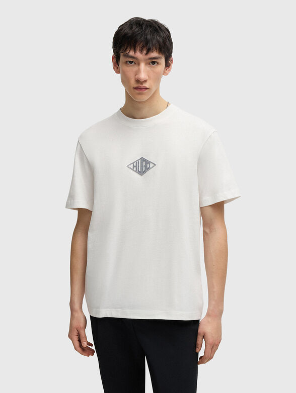 DARUNU cotton T-shirt with oval neckline - 0