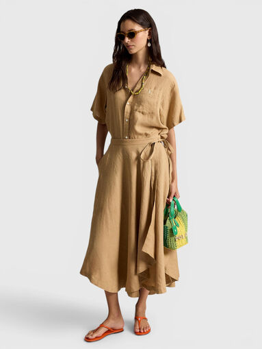Linen wrap skirt - 5