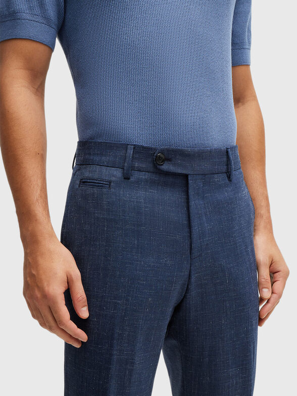 Wool blend trousers  - 3
