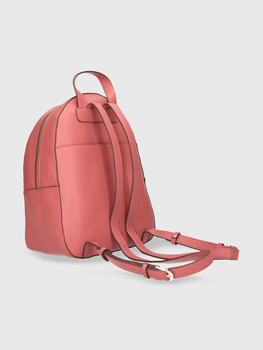 Beige backpack with mini logo  - 3