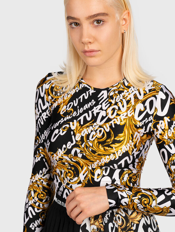 Bodysuit with baroque print - 4
