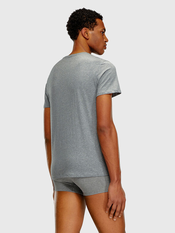 Set of three black cotton t-shirts - 4