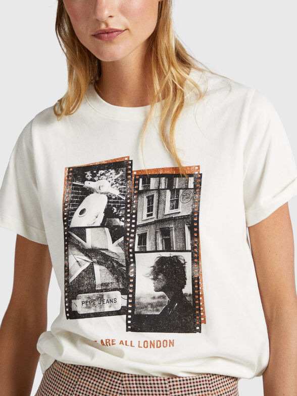 CHELSEA cotton T-shirt with art print - 4