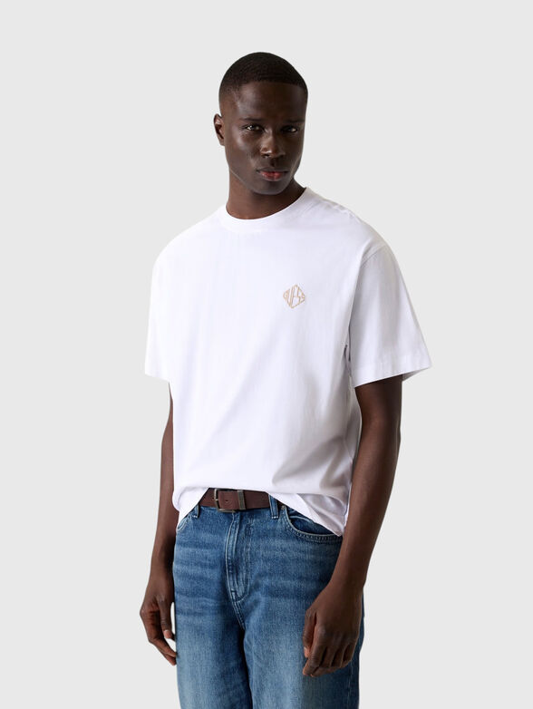 Beige oversized T-shirt - 1