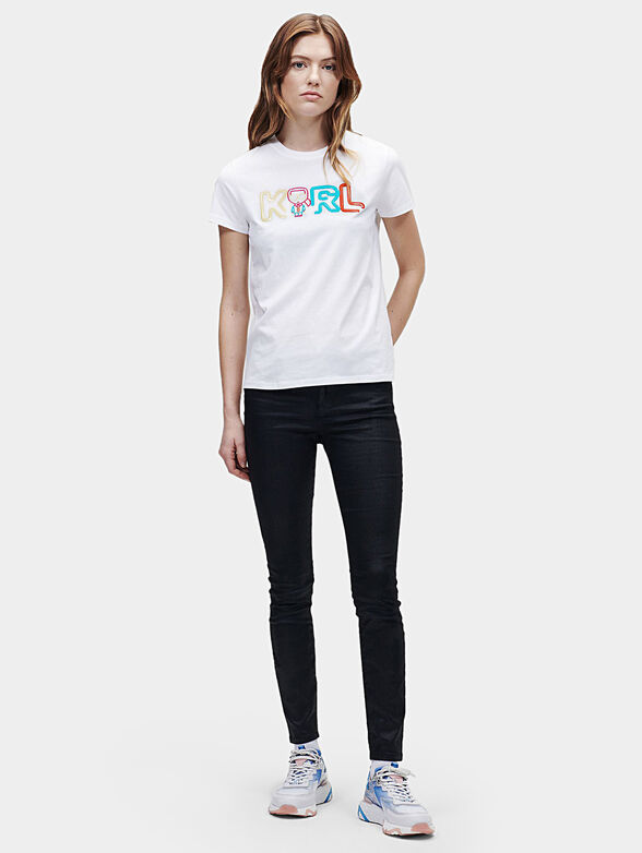 JELLY black T-shirt with logo detail  - 1