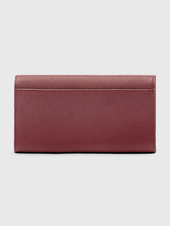 Leather wallet with mini logo - 2