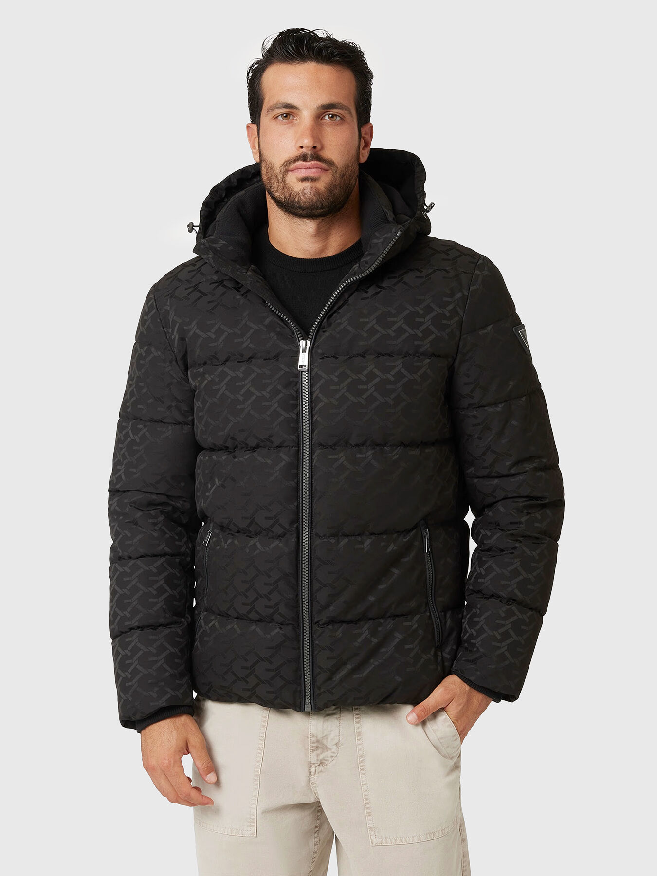 Guess quilted coat discount