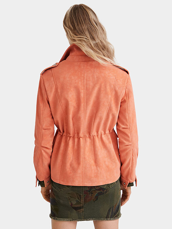 AMAR eco-leather jacket in beige color - 2