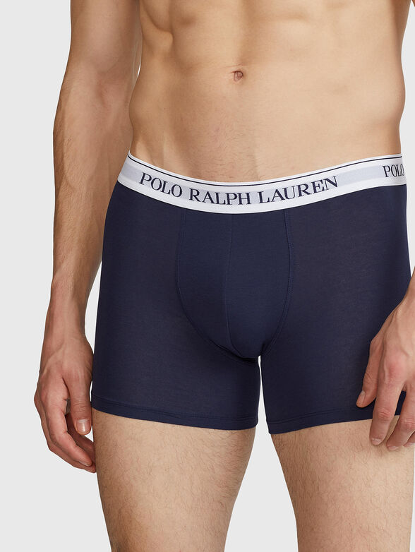 Set of three dark blue boxers - 4