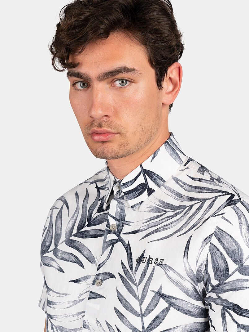 SUNSET shirt with tropical print - 3