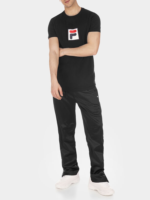 Black EVAN T-shirt with logo accent - 2