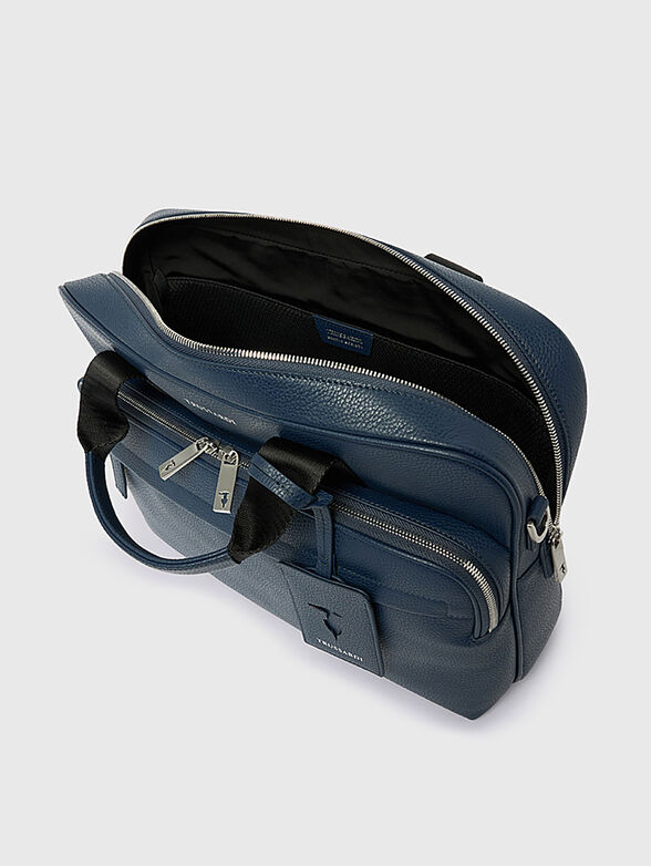 Black leather laptop bag - 2