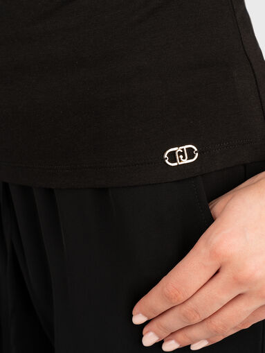 Cotton T-shirt with logo - 5