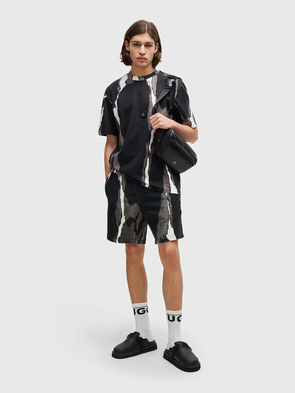 DAVERAR shorts with multicolour print - 4