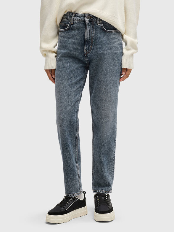High-waisted jeans - 0