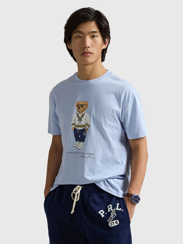 Polo Bear slim T-shirt with oval neckline - 1