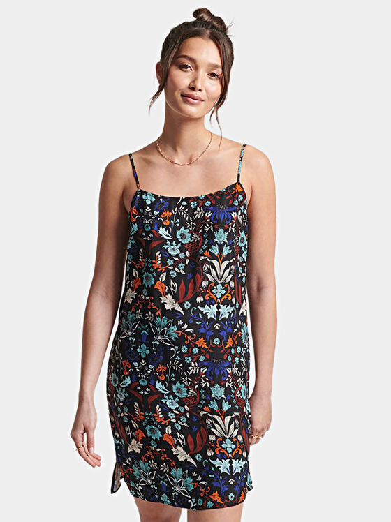 Рокля с флорален принт - 1