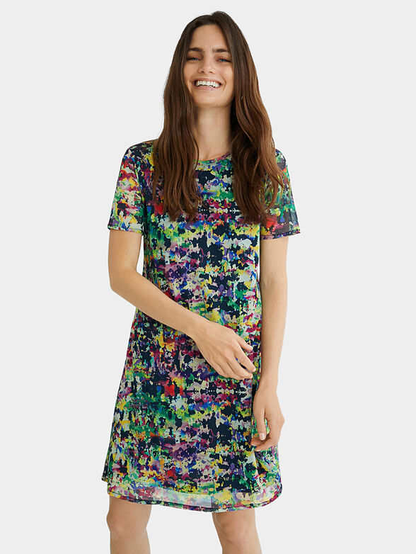 Dress ANN with art print - 1