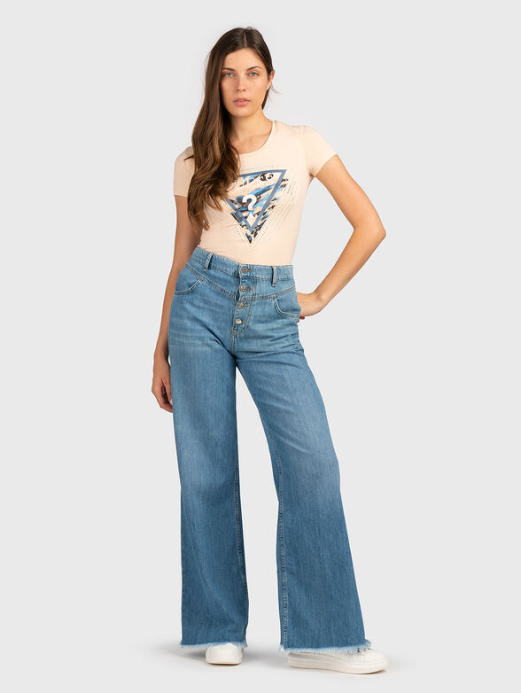 T-shirt with logo and rhinestones - 2