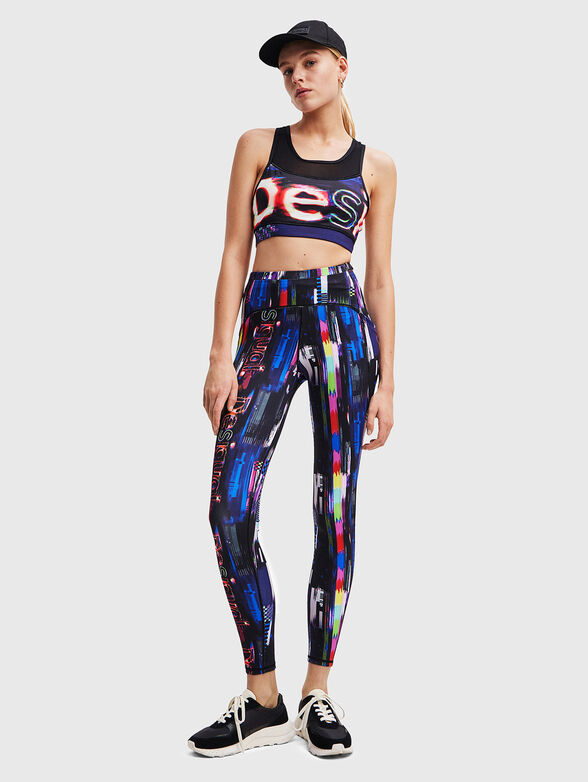 Multicolor sports leggings - 4