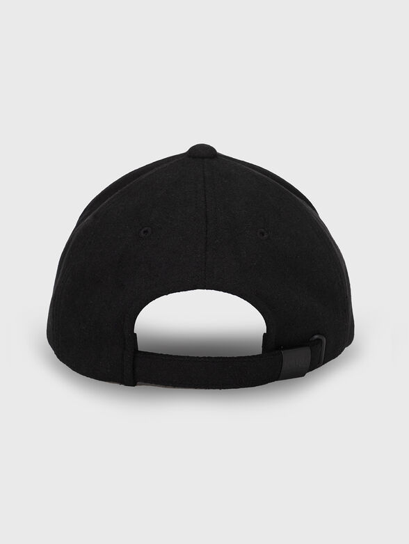 Baseball cap with metal logo detail  - 2