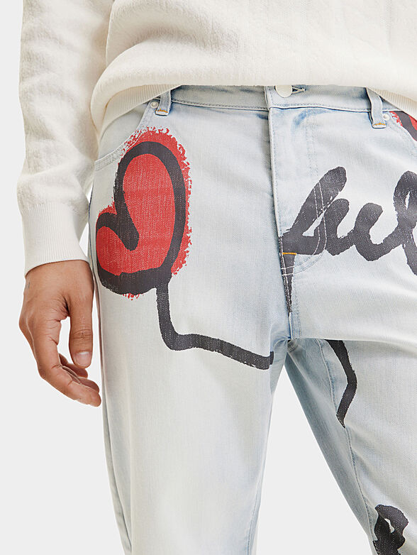 FARGO jeans with contrasting print - 4