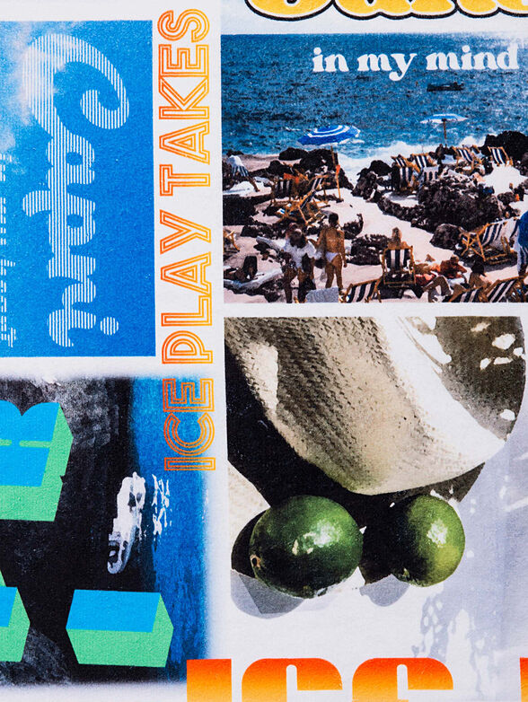 Beach towel with multicolor print - 2