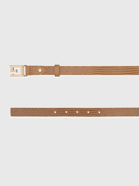 SESTRI belt with croco effect - 2