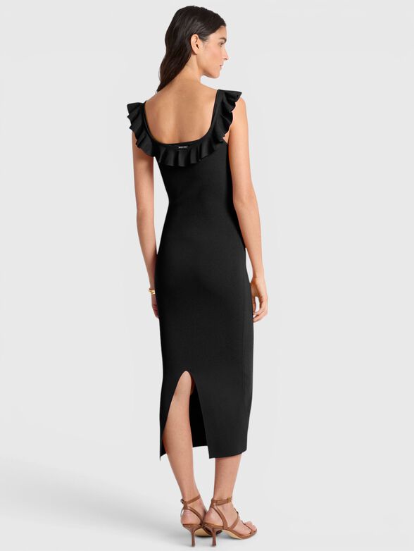 Black dress made of a viscose blend - 2