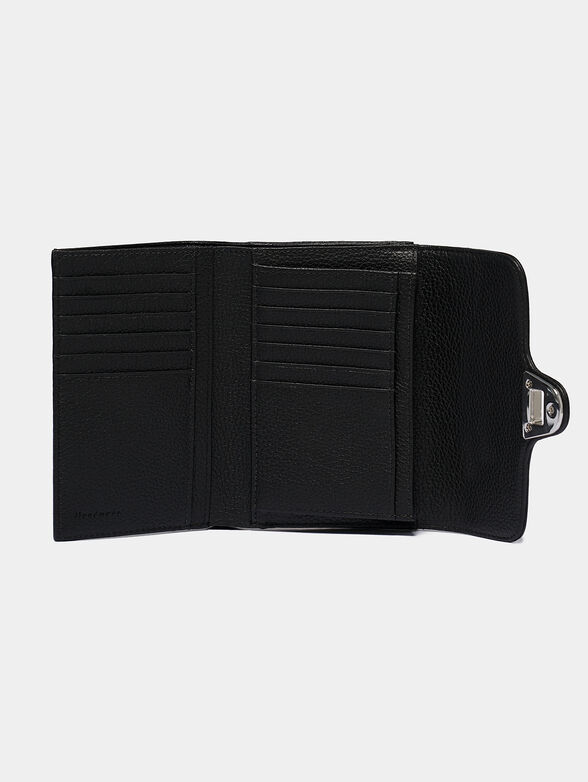 Black genuine leather wallet - 2