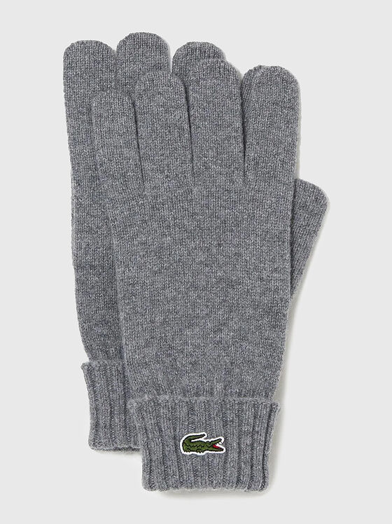 Wool gloves with logo  - 1