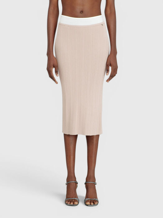 M-ZINIA skirt with ribbed knit