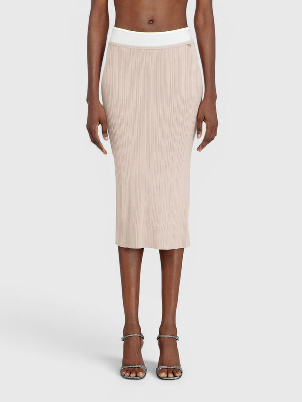 M-ZINIA skirt with ribbed knit - 1