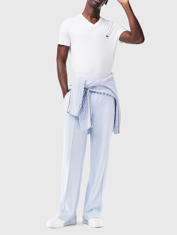 Black T-shirt with logo detail  - 2