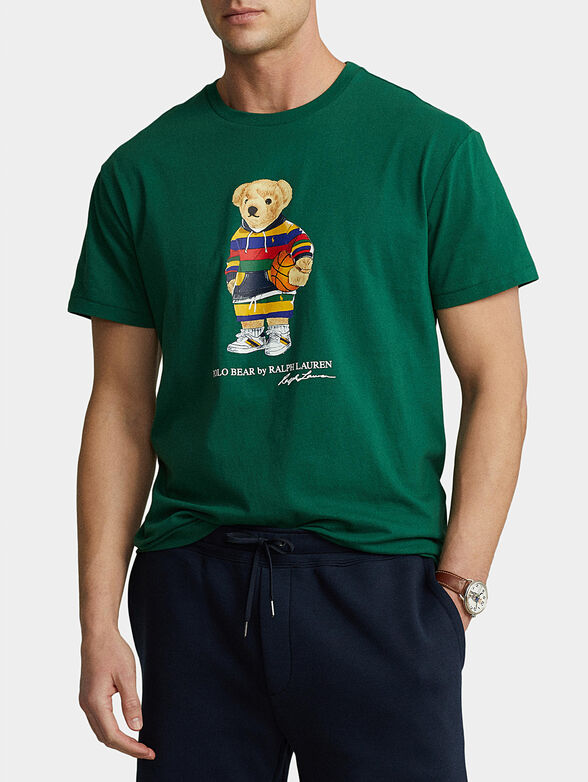 Cotton T-shirt with Polo Bear print - 1