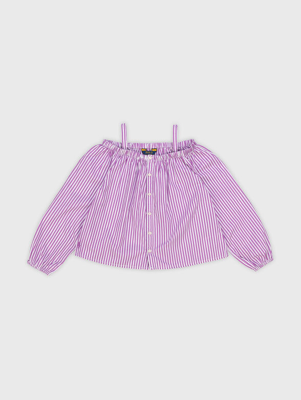 Cotton stripe shirt  - 1