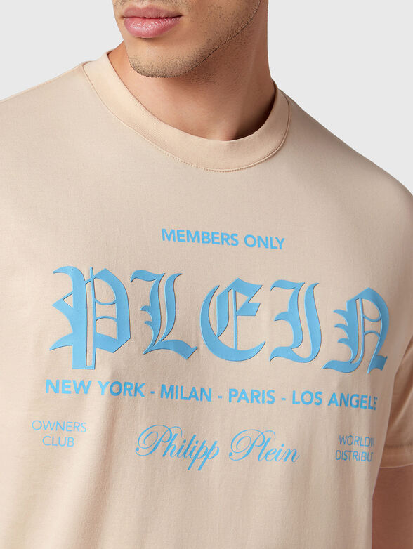 Logo print T-shirt in cotton  - 4